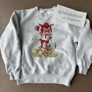 Vintage University of Arkansas Razorbacks Sweatshirt, Retro Razorbacks Shirt Tee